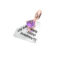Charm Rerum Donna AMICIZIA in Argento Ametista 25019M - 25019M